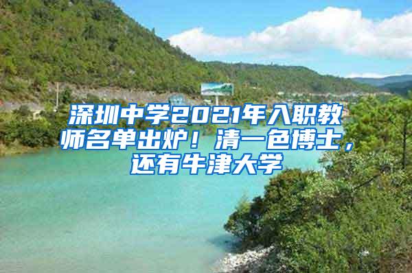 深圳中学2021年入职教师名单出炉！清一色博士，还有牛津大学