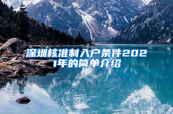 深圳核准制入户条件2021年的简单介绍