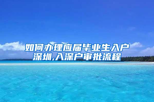 如何办理应届毕业生入户深圳,入深户审批流程