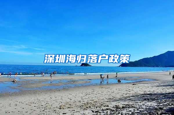 深圳海归落户政策