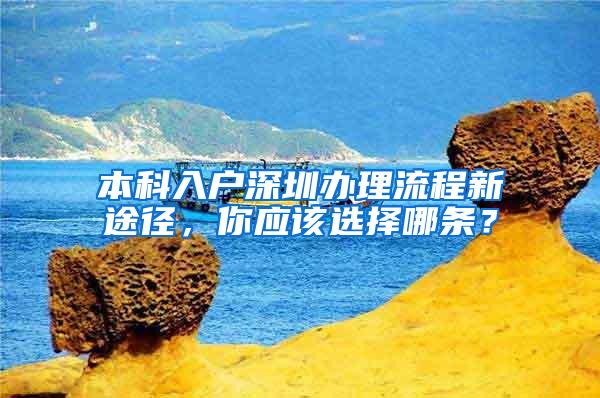 本科入户深圳办理流程新途径，你应该选择哪条？