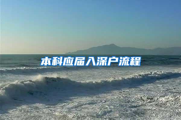 本科应届入深户流程