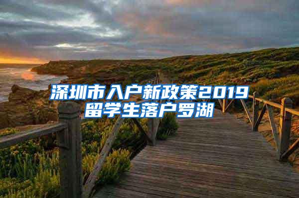 深圳市入户新政策2019留学生落户罗湖