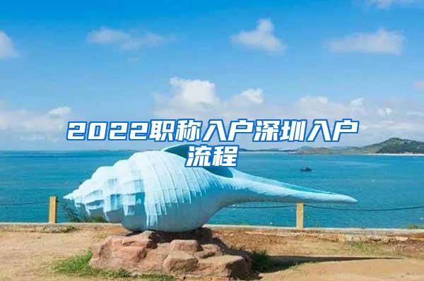 2022职称入户深圳入户流程