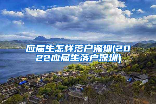 应届生怎样落户深圳(2022应届生落户深圳)