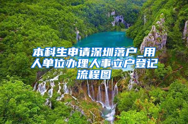 本科生申请深圳落户_用人单位办理人事立户登记流程图