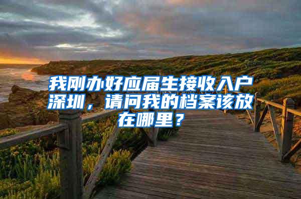 我刚办好应届生接收入户深圳，请问我的档案该放在哪里？