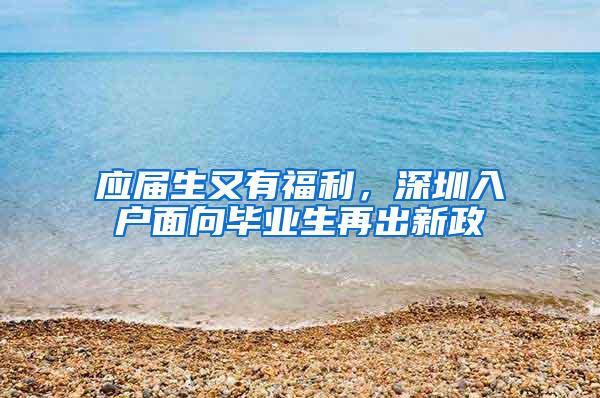 应届生又有福利，深圳入户面向毕业生再出新政