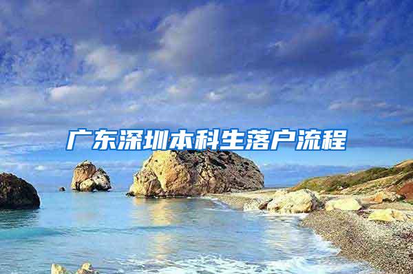 广东深圳本科生落户流程