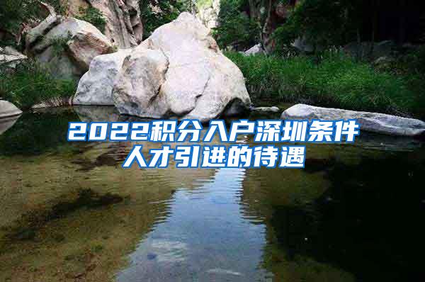 2022积分入户深圳条件人才引进的待遇