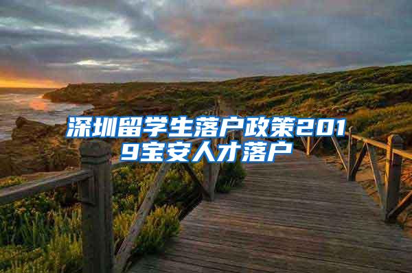 深圳留学生落户政策2019宝安人才落户