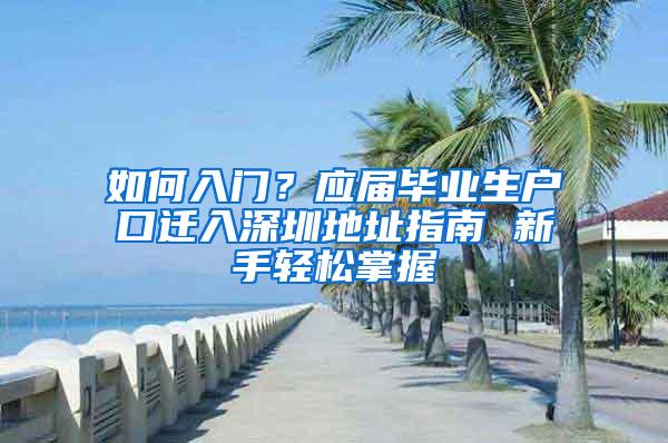 如何入门？应届毕业生户口迁入深圳地址指南 新手轻松掌握