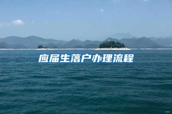 应届生落户办理流程