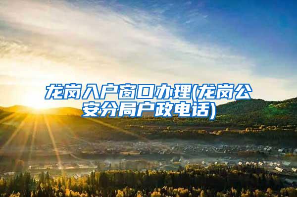 龙岗入户窗口办理(龙岗公安分局户政电话)