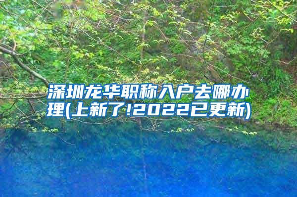 深圳龙华职称入户去哪办理(上新了!2022已更新)