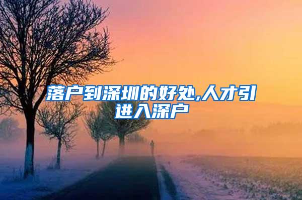 落户到深圳的好处,人才引进入深户