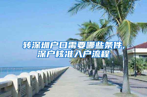 转深圳户口需要哪些条件,深户核准入户流程