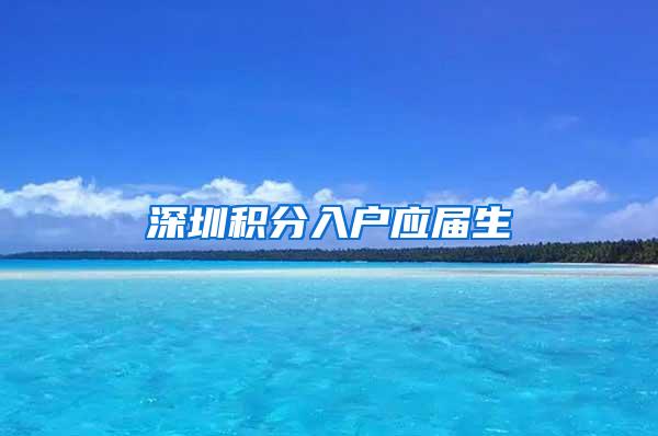 深圳积分入户应届生