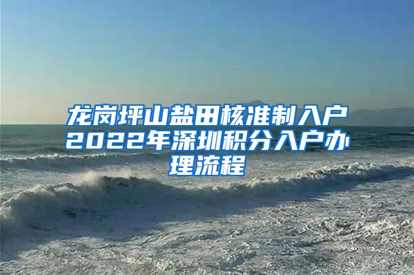 龙岗坪山盐田核准制入户2022年深圳积分入户办理流程