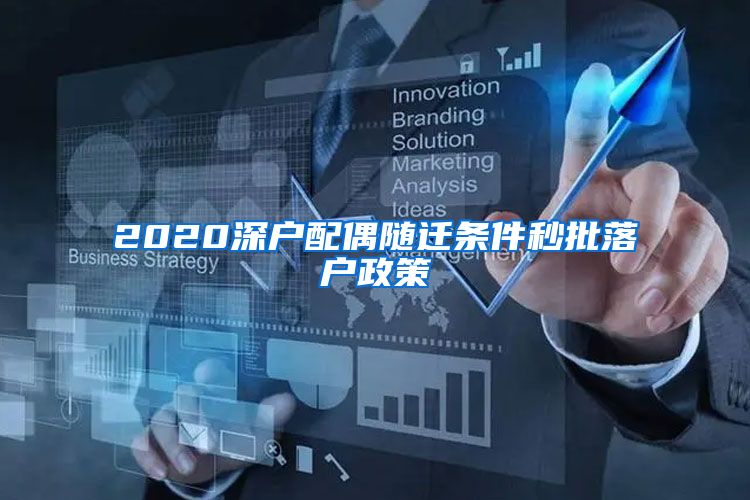 2020深户配偶随迁条件秒批落户政策