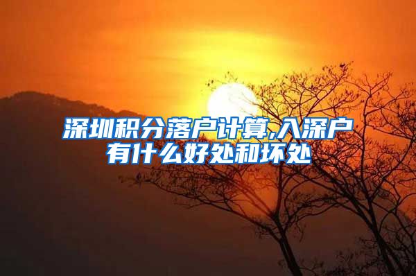 深圳积分落户计算,入深户有什么好处和坏处