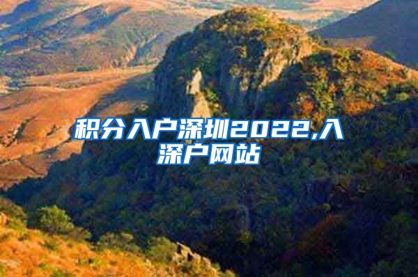 积分入户深圳2022,入深户网站