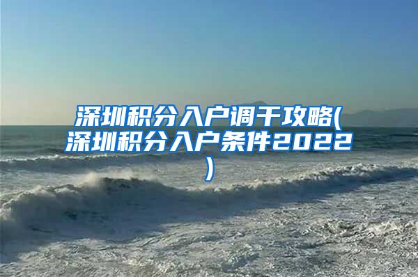 深圳积分入户调干攻略(深圳积分入户条件2022)