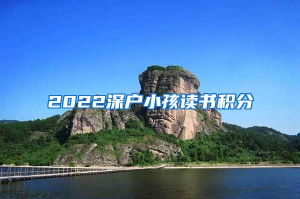 2022深户小孩读书积分