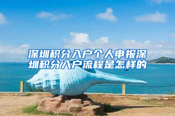 深圳积分入户个人申报深圳积分入户流程是怎样的