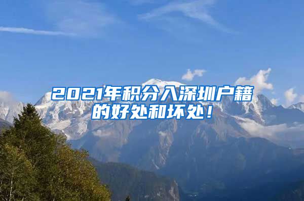 2021年积分入深圳户籍的好处和坏处！