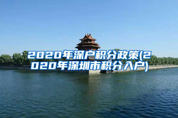 2020年深户积分政策(2020年深圳市积分入户)