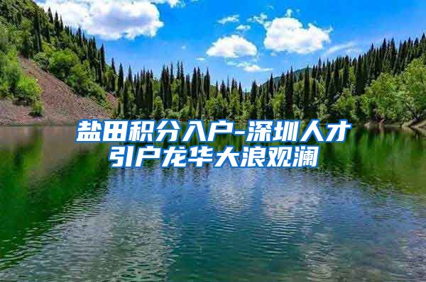 盐田积分入户-深圳人才引户龙华大浪观澜