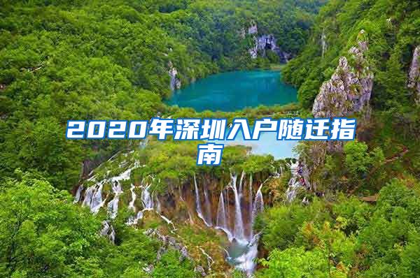 2020年深圳入户随迁指南