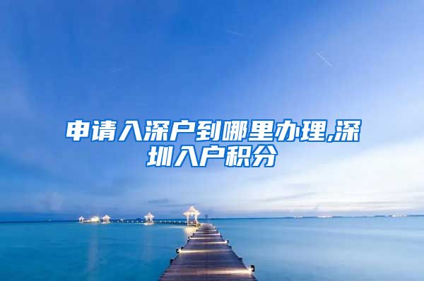 申请入深户到哪里办理,深圳入户积分