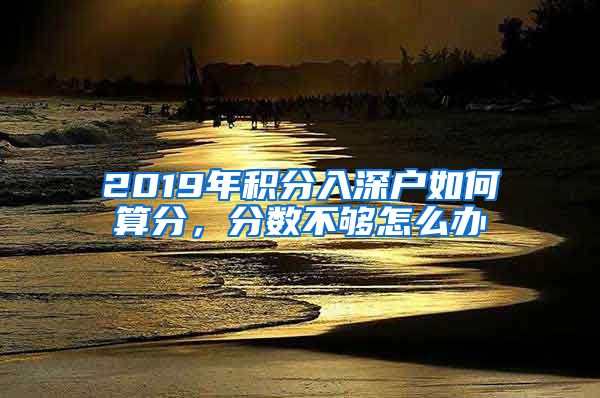 2019年积分入深户如何算分，分数不够怎么办