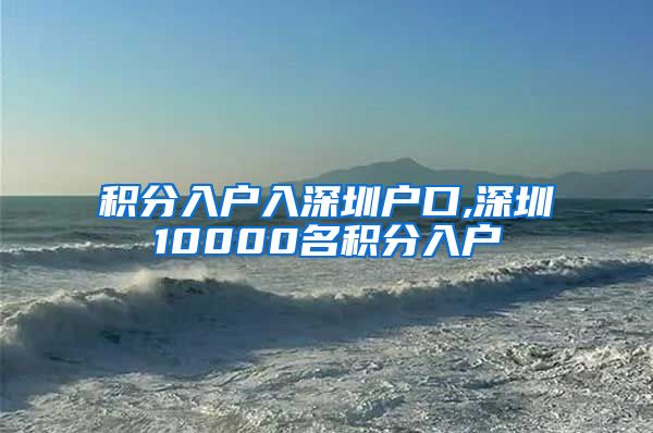 积分入户入深圳户口,深圳10000名积分入户